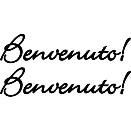 Buy Benvenuto Welcome In Italia Kitchen House Wall Decal Sticker Online