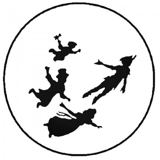 Peter Pan Kids Flying Decal...
