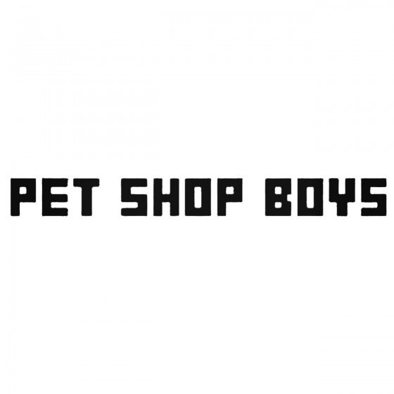 Pet Shop Boys Decal Sticker
