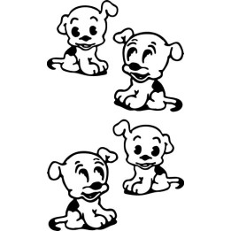 Betty Boop Pudgy Dog Stickers – Cartoon Decals (2-Pack)
