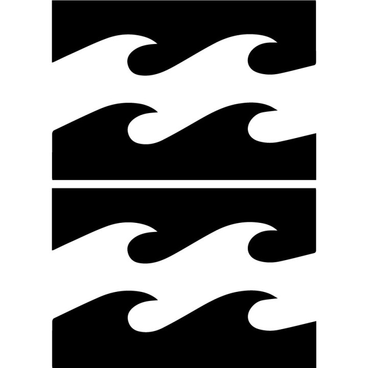 Billabong Waves Stickers – Surf & Skate Decals (2-Pack)