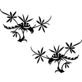 Buy Bird Flower 3 Sticker Online