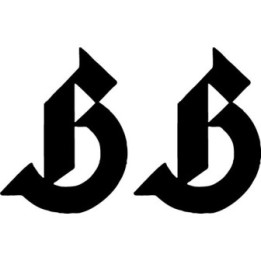 Blackletter B Sticker – Angular Gothic Fraktur Letter