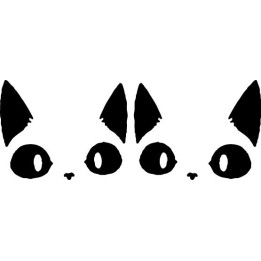 Buy Black Cat Decal Sticker Online