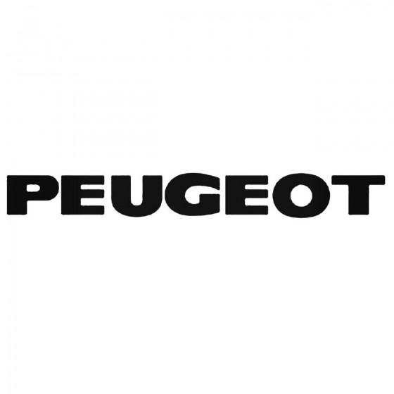 Peugeot Tekst Decal Sticker