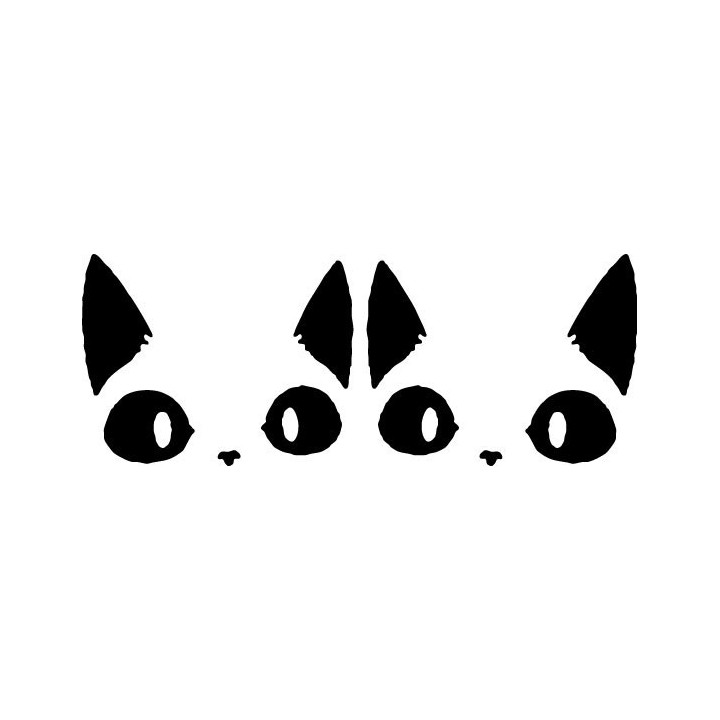 Buy Black Cat Decal Sticker Online