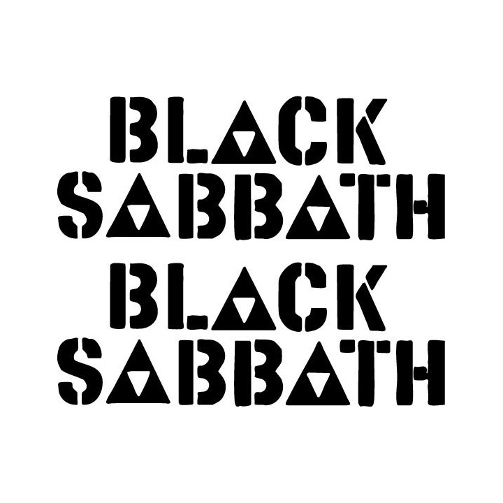 Black Sabbath Stickers – Heavy Metal Decals (2-Pack)