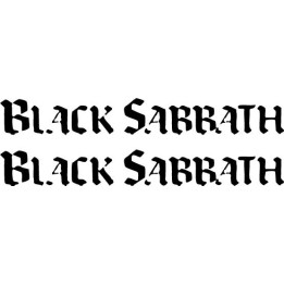 Black Sabbath Stickers – Heavy Metal Logo Decals (2-Pack)