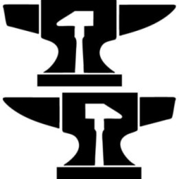 Blacksmith Anvil & Hammer Stickers – Forge Decals (2-Pack)