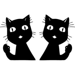 Bleach Yoruichi Cat Form Stickers – Anime Decals (2-Pack)