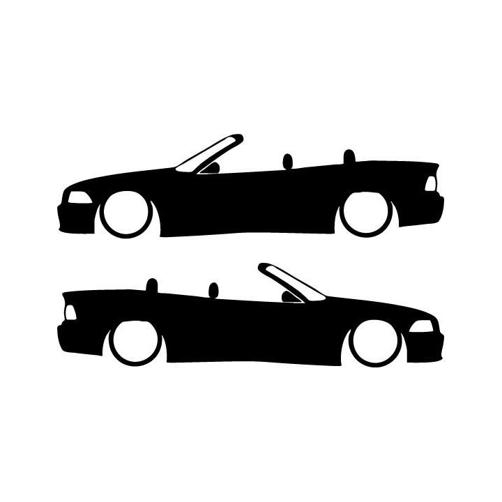 Buy Bmw 3 Serie E36 Cabrio Low Decal Sticker Online