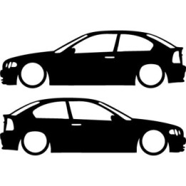 BMW Compact Stance Sticker – Short-Tail 3 Series Hatch
