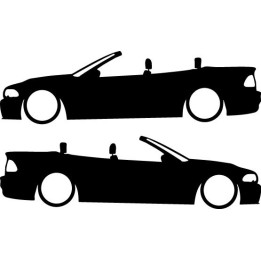 Buy Bmw E46 Cabrio Low Decal Sticker Online