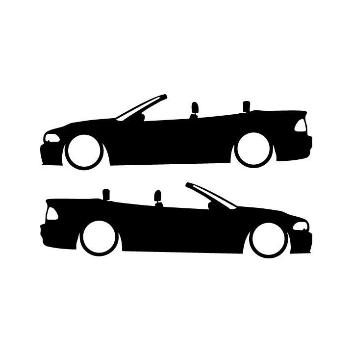 Buy Bmw E46 Cabrio Low Decal Sticker Online