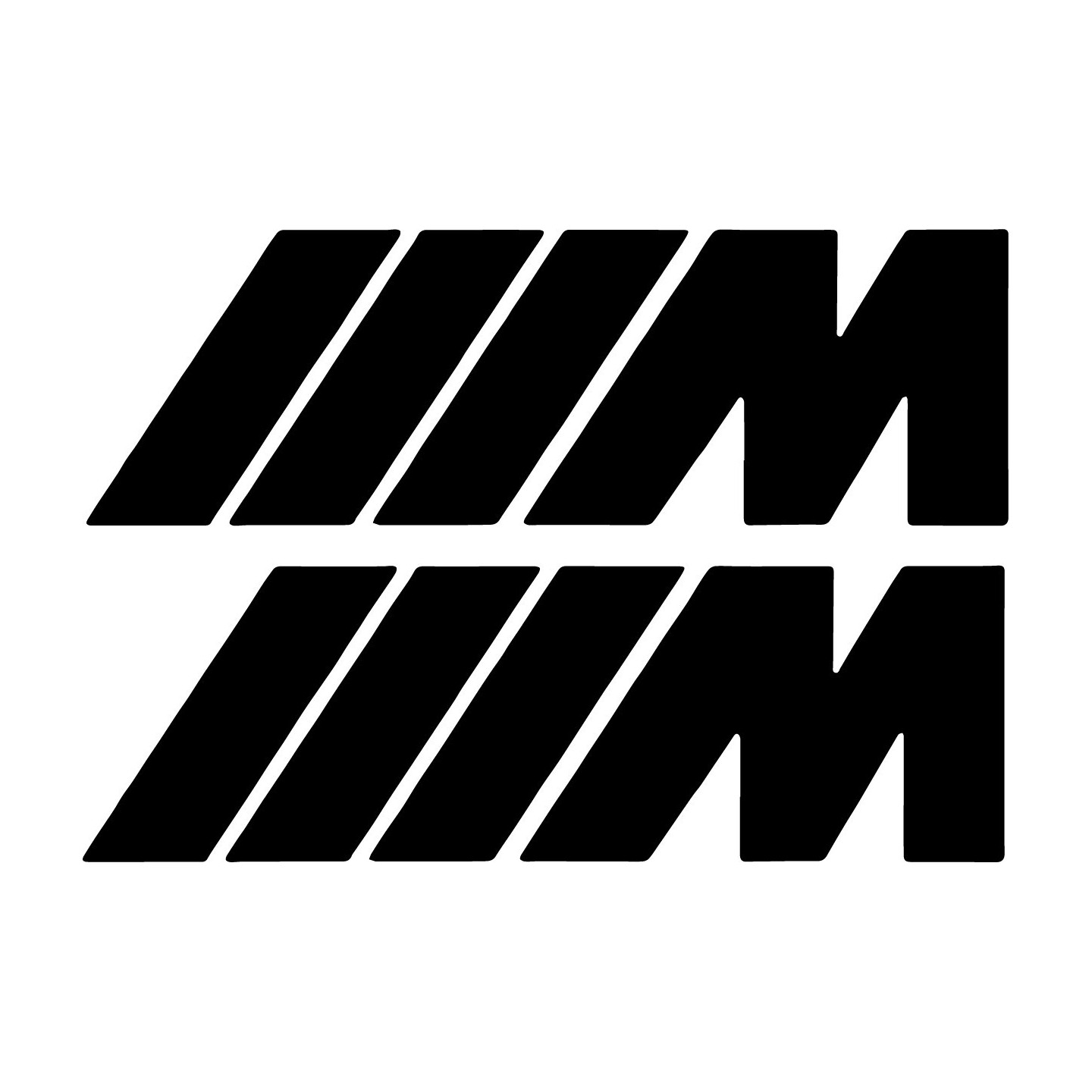 BMW M Badge Stickers – M3 M4 M5 M Sport Decals (2-Pack)