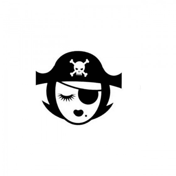 Pirate Girl 26 Decal