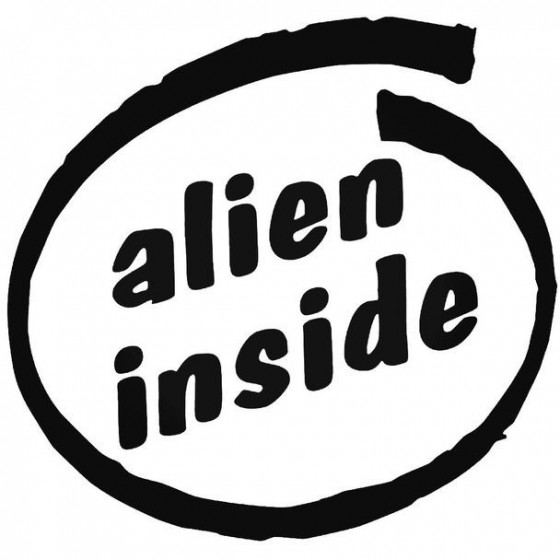 Alien Inside 2 Decal Sticker