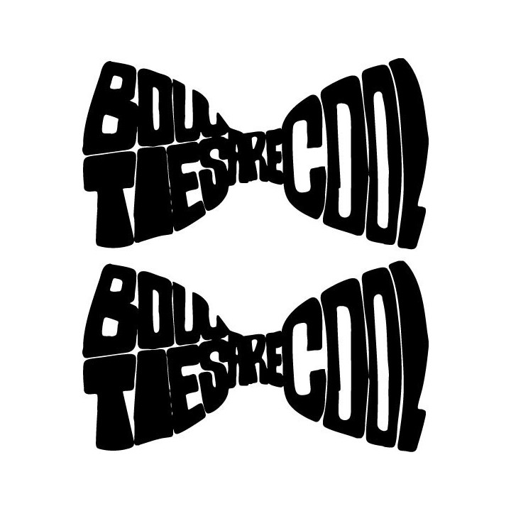 Bow Ties Are Cool Stickers – Doctor Who Decals (2-Pack)