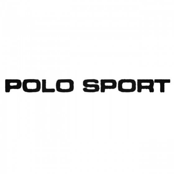 Polo Sport Decal Sticker
