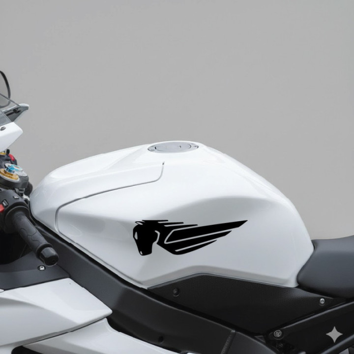 Buell Pegasus Logo Stickers – Lightning Firebolt Decals (2-Pack)
