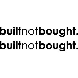 Built Not Bought Stickers – JDM Project Car Decals (2-Pack)
