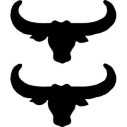 Buy Bull039s Head Decal Sticker Online