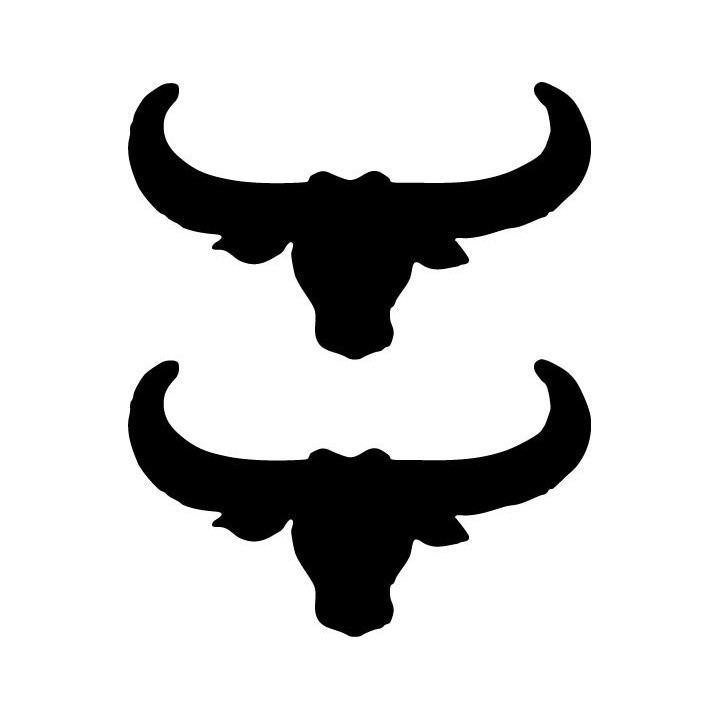 Buy Bull039s Head Decal Sticker Online
