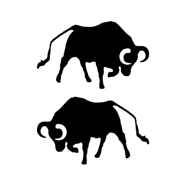 Buy Bull Charging Decal Sticker Online