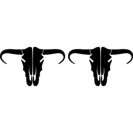 Buy Bull Cow Skull Decal Sticker Online