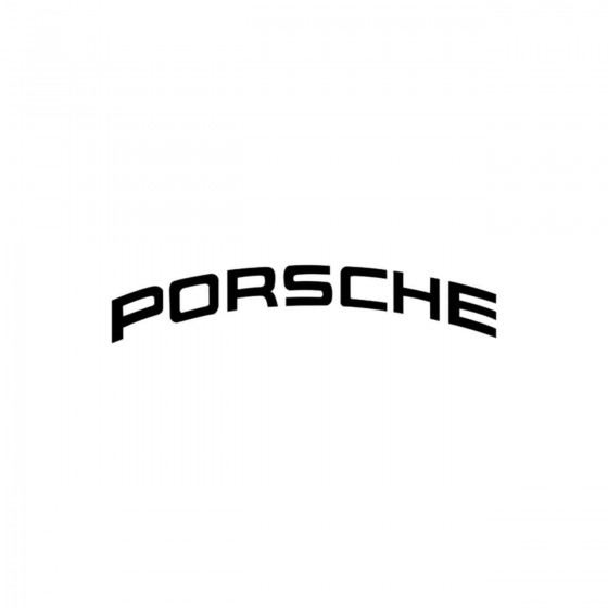 2x Porsche Curved Logo...