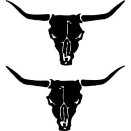 Buy Bull Skull 1 Decal Sticker Online