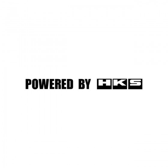 Powered By Hks Vinyl Decal...
