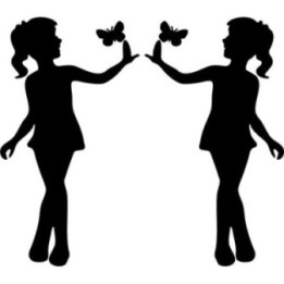 Butterfly Girl Silhouette Stickers – Nature Decals (2-Pack)