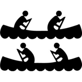 Buy Canoeing Kayaking Decal Sticker Online