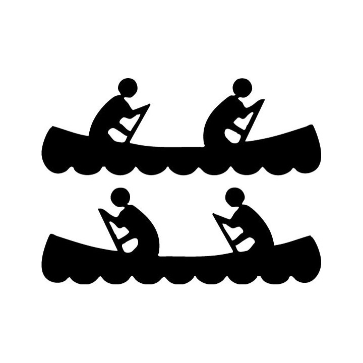 Buy Canoeing Kayaking Decal Sticker Online