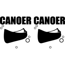 Buy Canoer Canoe Sticker Online