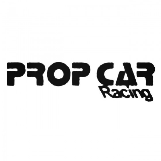 Prop Car Racing Decal Sticker