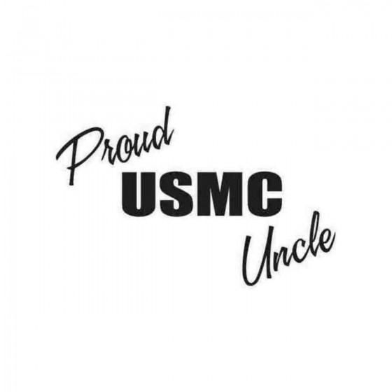 Proud Usmc Uncle Decal Sticker