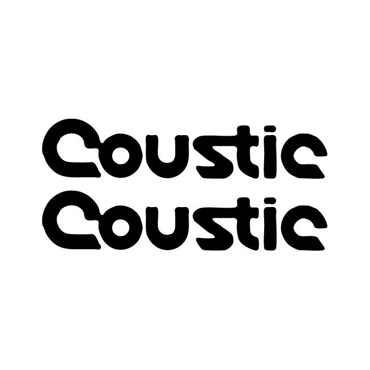 Coustic Stickers – Car Audio Amplifier Decals (2-Pack)