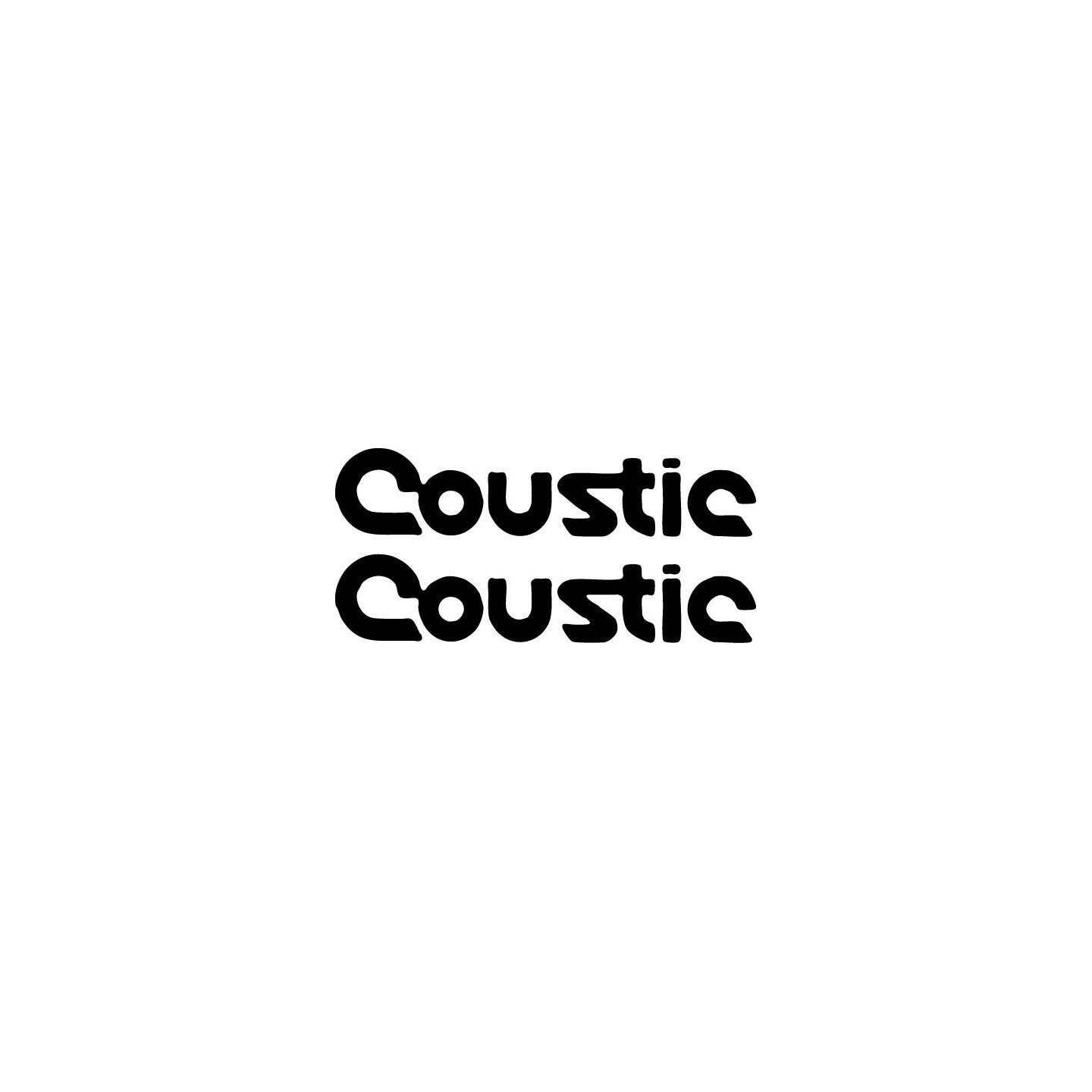 Coustic Stickers – Car Audio Amplifier Decals (2-Pack)