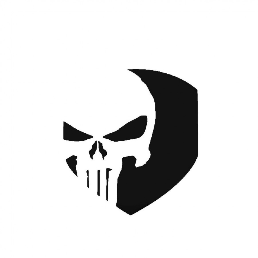 Buy Punisher Skull Badge 2 Vinyl Decal Sticker Online