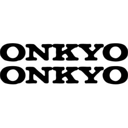 Onkyo Stickers – Hi-Fi Receiver Audio Decals (2-Pack)
