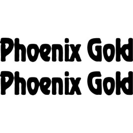 Phoenix Gold Stickers – Car Audio Decals (2-Pack)