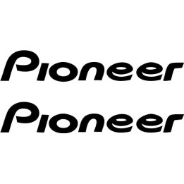 Pioneer Stickers – Car Audio Subwoofer Decals (2-Pack)