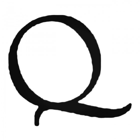 Q Decal Sticker