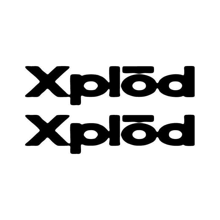 Sony Xplod Stickers – Car Audio Decals (2-Pack)
