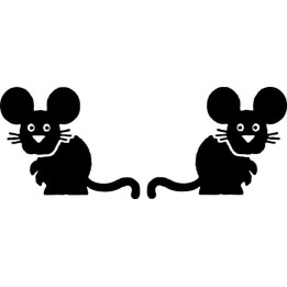 Cartoon Mouse Stickers – Cute Mice Decals (2-Pack)