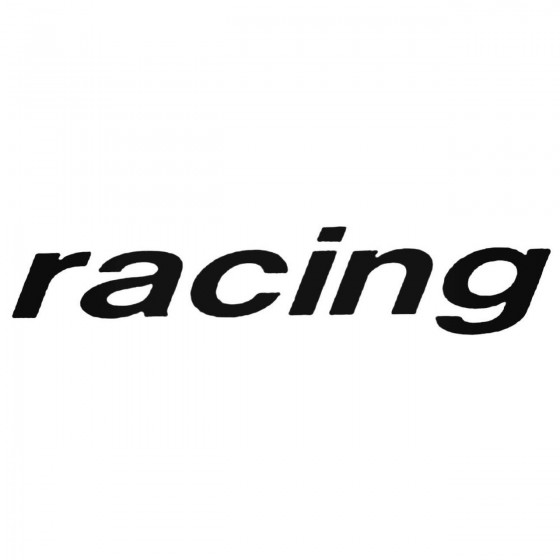 Racing Large Decal Sticker