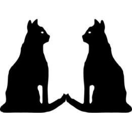 Buy Cat Gazing Decal Sticker Online