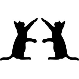Buy Cat Reaches The Paw Decal Sticker Online